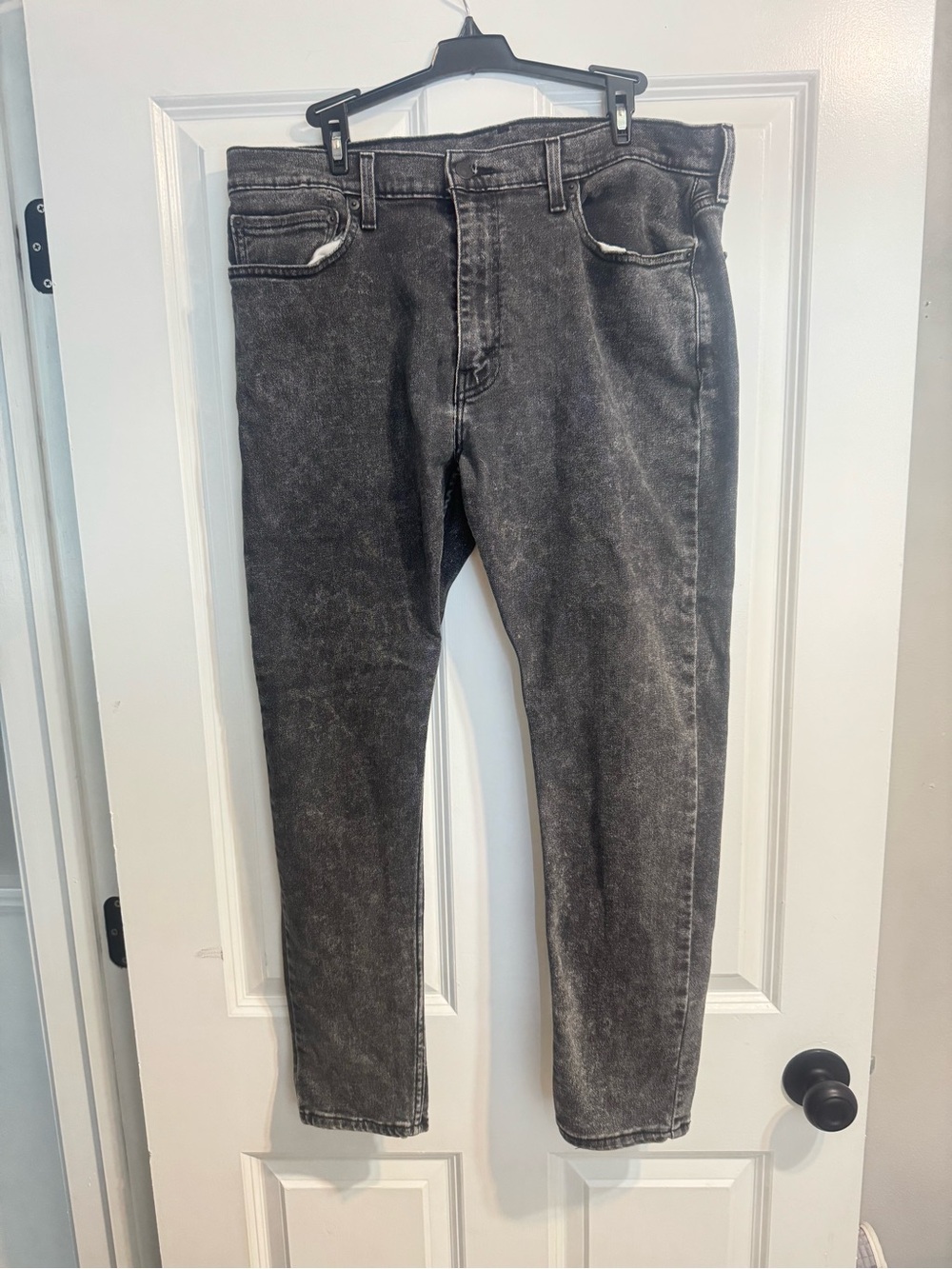 Men's Washed Black Levi 512 Jeans